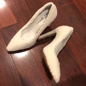 Jeffrey Campbell fluffy high heels